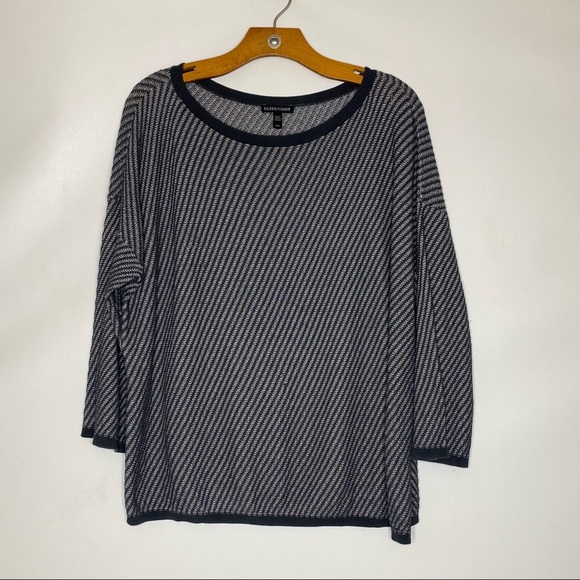 Eileen Fisher Tops - Eileen Fisher Striped Tencel Lyocell Long Sleeve Size L